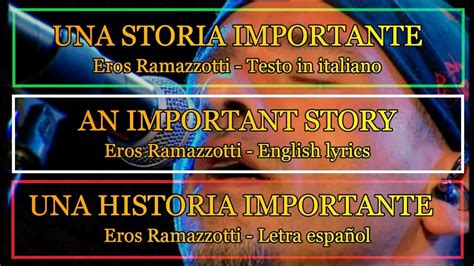 una storia importante traduction|una storia importante letra.